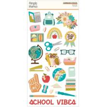 Simple Stories Chipboard Stickers 6X12 - Book Fair