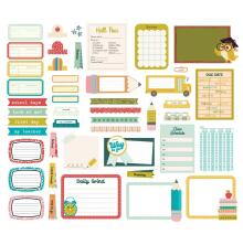 Simple Stories Bits &amp; Pieces Die-Cuts 46/Pkg - Book Fair Journal