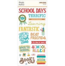 Simple Stories Foam Stickers 46/Pkg - Book Fair