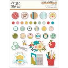 Simple Stories Self-Adhesive Brads - Book Fair