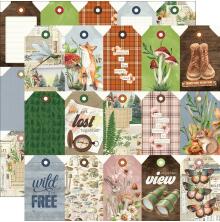 Simple Stories Simple Vintage Woodlands 12X12 - Tag Elements