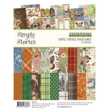 Simple Stories Double-Sided Paper Pad 6X8 - Simple Vintage Woodlands