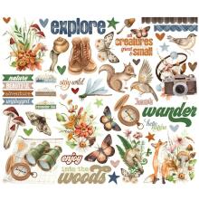 Simple Stories Bits &amp; Pieces Die-Cuts 52/Pkg - Simple Vintage Woodlands