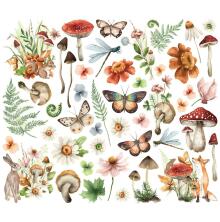 Simple Stories Bits &amp; Pieces Die-Cuts 34/Pkg - Simple Vintage Woodlands Floral