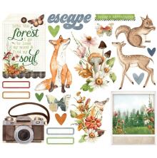 Simple Stories Bits &amp; Pieces Die-Cuts 21/Pkg - Simple Vintage Woodlands Big