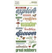 Simple Stories Foam Stickers 52/Pkg - Simple Vintage Woodlands