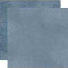 Simple Stories SV Woodlands Basics Cardstock 12X12 - Slate Blue