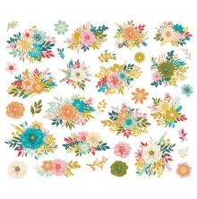 Simple Stories Bits &amp; Pieces Die-Cuts 34/Pkg - Book Fair Floral