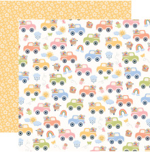 Echo Park Blossoms And Bees 12X12 - Spring Day Trucks