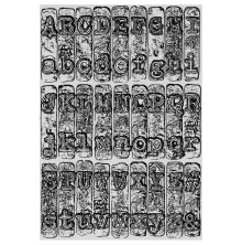 Tim Holtz Sizzix 3-D Texture Fades Embossing Folder A5 - Typewriter Large 666885