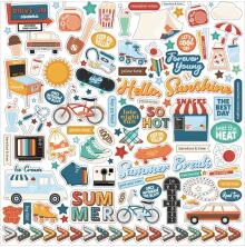 Echo Park Cardstock Stickers 12X12 - Summer Break