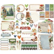 Simple Stories Bits &amp; Pieces Die-Cuts 46/Pkg - Simple Vintage Woodlands Ephemera
