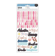 American Crafts Bea Valint Thickers Stickers 5.5X11 - Smiles For Miles