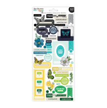 BoBunny Cardstock Stickers 6X12 - Colorful Story