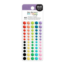 BoBunny Enamel Dots 60/Pkg - Colorful Story