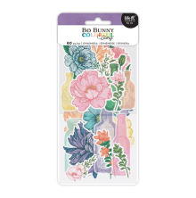 BoBunny Ephemera Die-Cuts 60/Pkg - Colorful Story Floral
