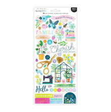 Paige Evans Cardstock Stickers 6X12 - Happy Haven
