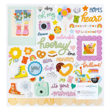 Shimelle Foam Stickers 12X12 - Live The Dream