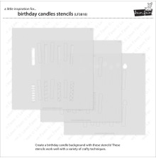Lawn Fawn Stencils - Birthday Candles LF3818