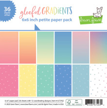 Lawn Fawn Petite Paper Pack 6X6 - Gleeful Gradients LF3762