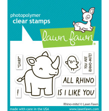 Lawn Fawn Clear Stamps 2X3 - Rhino-Mite! LF3593