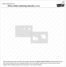 Lawn Fawn Coloring Stencils - Rhino-Mite! LF3595
