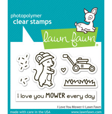 Lawn Fawn Clear Stamps 2X3 - I Love You Mower LF3750