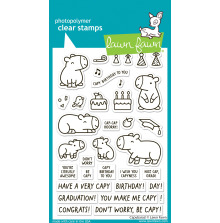 Lawn Fawn Clear Stamps 4X6 - Capybaras! LF3764