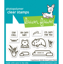 Lawn Fawn Clear Stamps 2X3 - Capybaras! Add-On LF3767