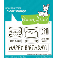 Lawn Fawn Clear Stamps 2X3 - Cake It Easy Add-On LF3773