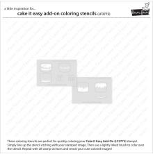 Lawn Fawn Coloring Stencils - Cake It Easy Add-On LF3775