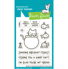 Lawn Fawn Clear Stamps 3X4 - Keep On Swimming Add-On LF3784