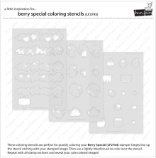 Lawn Fawn Coloring Stencils - Berry Special LF3795