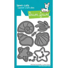 Lawn Fawn Dies - Stitched Seashells LF3805
