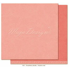 Maja Design Monochromes 12X12 Shades of Strawberry  - Sunkist coral