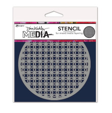 Dina Wakley MEdia Stencils 5X5 - Coaster 4