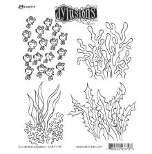 Dylusions Cling Stamps 8.5X7 - Ocean Backgrounds