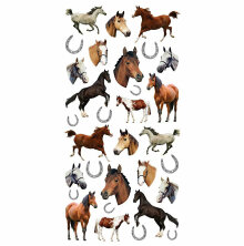 Paper House Decorative Stickers - Horses