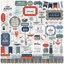 Carta Bella Cardstock Stickers 12X12 - Seashore
