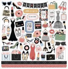 Echo Park Cardstock Stickers 12X12 - Fashion
