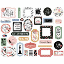 Echo Park Cardstock Die-Cuts Ephemera 34/Pkg - Fashion Icons