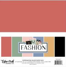 Echo Park Solids Collection Kit 12X12 - Fashion