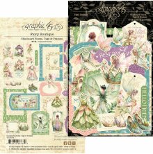 Graphic 45 Chipboard Tags &amp; Frames - Fairy Boutique
