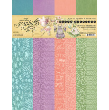 Graphic 45 Patterns &amp; Solids Collection Pack 8.5X11 - Fairy Boutique