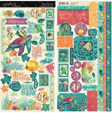 Graphic 45 Cardstock Stickers - Seas The Day