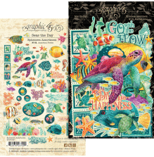 Graphic 45 Ephemera Cardstock Die-Cuts - Seas The Day