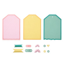 Sizzix Thinlits Dies Snap and Swap by 49 and Market - Large Tags 666826