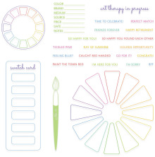 Sizzix A5 Clear Stamps by Eileen Hull - Swatch Cards 666881