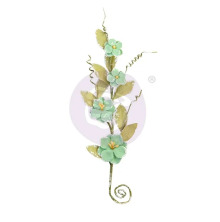 Prima Pretty Mosaic Mulberry Paper Flowers 1/Pkg - Aventurine UTGENDE