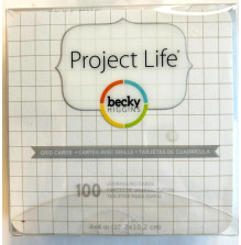 Project Life 4X4 Textured Cardstock 60/Pkg - Grid UTGENDE